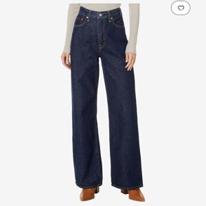 Levi’s Ribcage wide leg dark wash